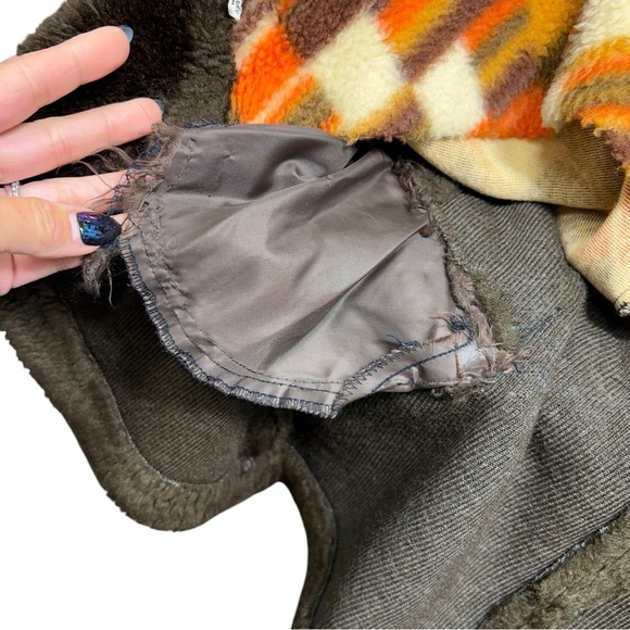 Vintage 60's Avon Chocolate Teddy Retro Mod Faux Fur Double Breasted Cozy Coat - Picture 15 of 17